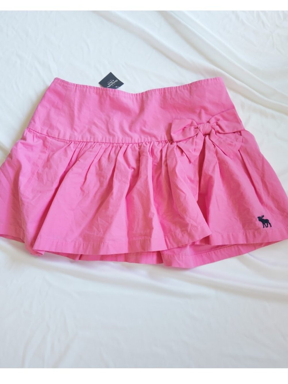 Vintage Abercrombie Pink Skirt Bow Y2K Coquette Size 0 xxs NWT